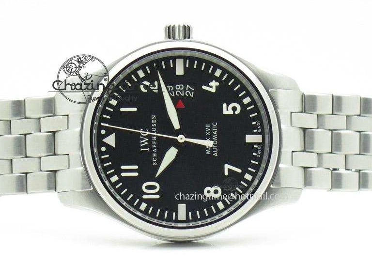 MIROTIME 0320 Mark XVII 1:1 MK Maker Best Edition SS Black Dial On SS Bracelet A OnTrend 7375